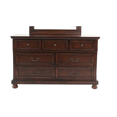 Commode de style traditionnel 1 pièce 3 petits tiroirs 4 grands tiroirs