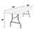 Non-folding Tabletop Outdoor Party Banquet Rectangular Plastic Folding Event Table-107484323