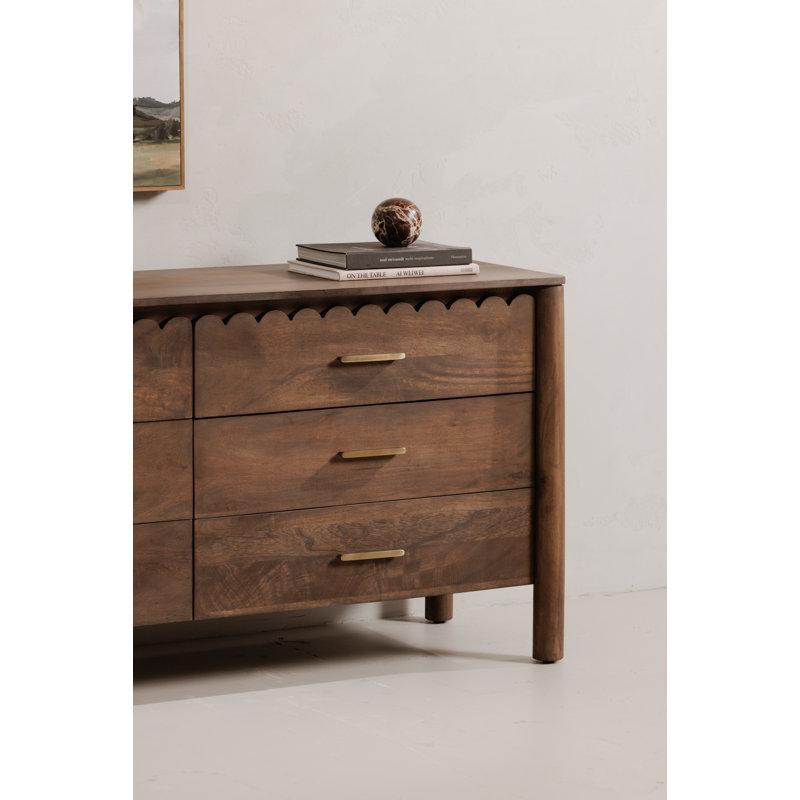 Wiley 6 - Drawer Solid Wood Dresser