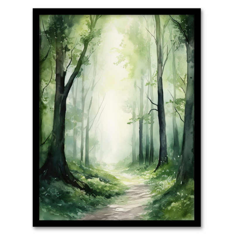 Akyra Sage Green Springtime by Kath Raymond - Single Picture Frame Print