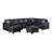 Faux Leather L-Shaped Sectional Reversible-87394030