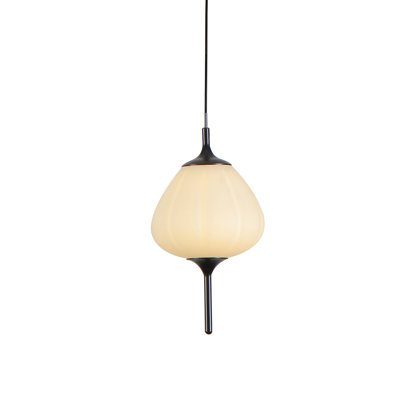 Lecce 5-in Integrated LED Height Adjustable ETL Certified Pendant Light with Glass Shade