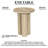 Hazel 17.7 Inch Round Side Table With 3 Pillar Legs, Handcrafted Natural Brown Mango Wood