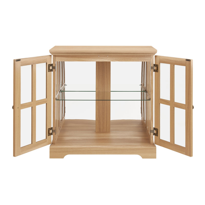 Vitrine lumineuse à DEL, vitrine antique avec tablettes réglables, vitrine de qualité rétro avec portes en treillis, bibliothèque élégante et armoire de rangement
