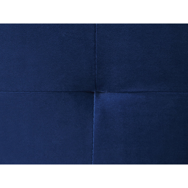Ornelas 5 Seater Velvet Sofa & Chaise, Navy Blue