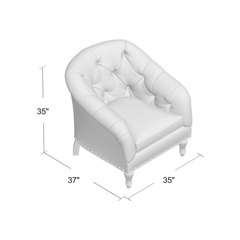 Siena Barrel Chair, Gray, Black Walnut, French Natural