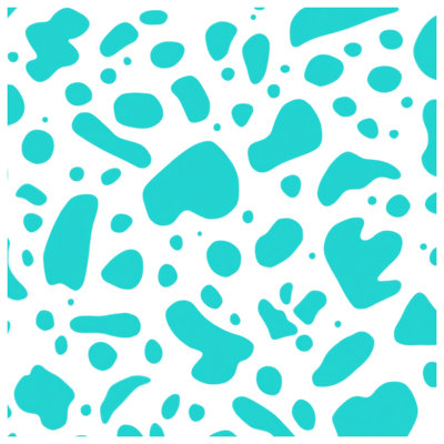 Abstract Blue Blobs Comforter