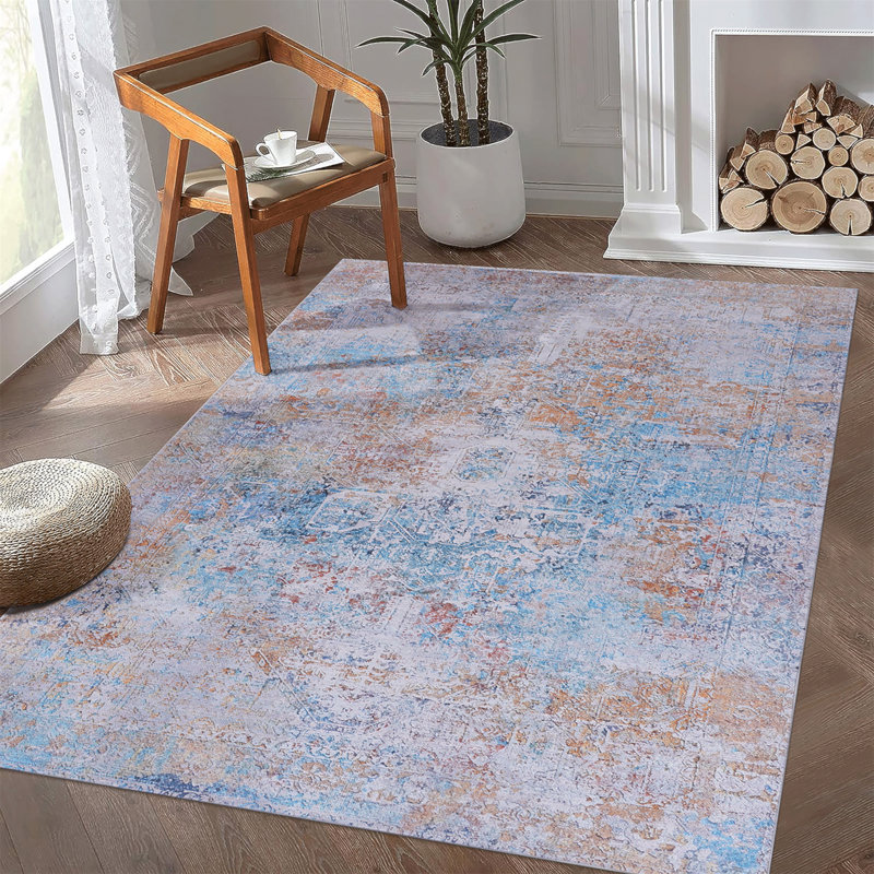 Washable Area Rug, Rectangle 3' x 5'