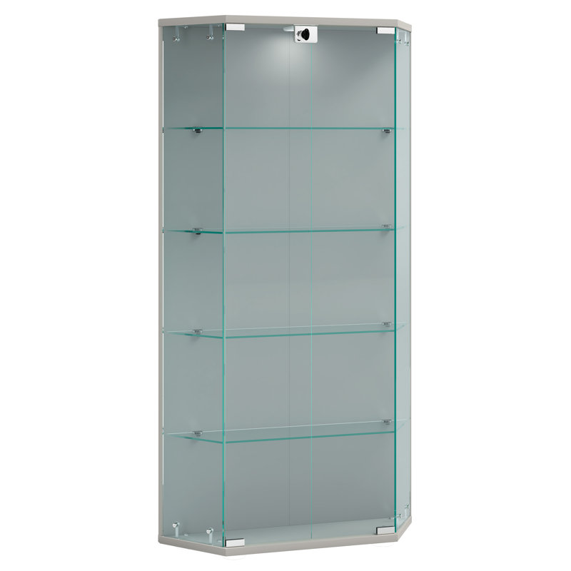 Cecelie Display Cabinet, Silver