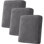 Housse de coussin en velours extensible - Gris - moelleuse, douce, housse 3 pièces pour chaise, causeuse ou coussins de canapé