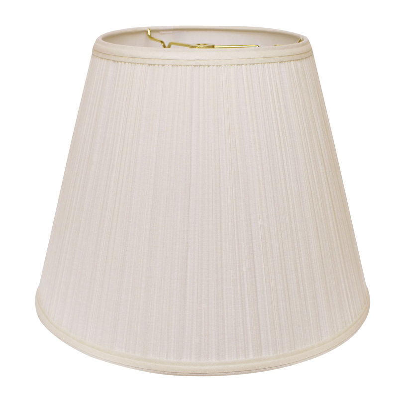 Empire Deep Slanted Broadcloth Lampshade, 12" H x 16" W x 16" D, White