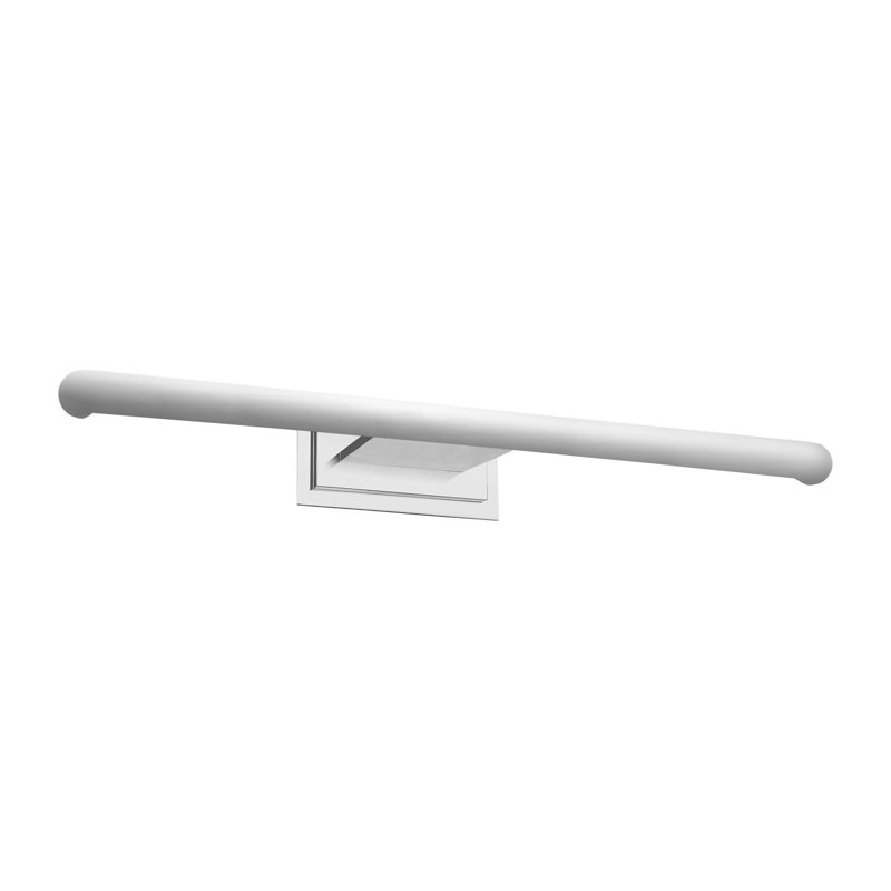 Agra LED Wall Mount Picture Light, 4.5" H x 8.5" W x 36" D, Polished Nickel