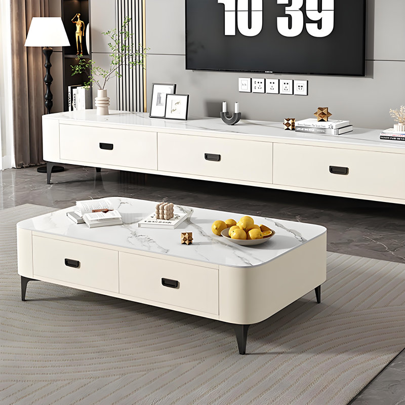 Very simple rock plate coffee table