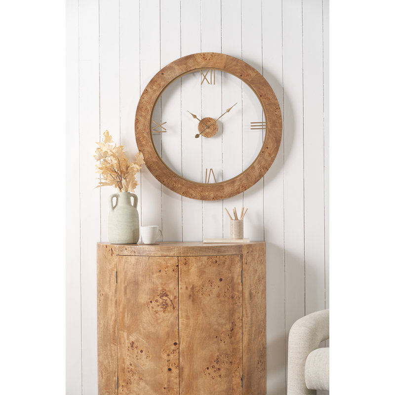 Tamberly Manufactured Wood Wall Clock