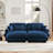 91" Oversized Upholstered Chaise Lounge Indoor-2017285419