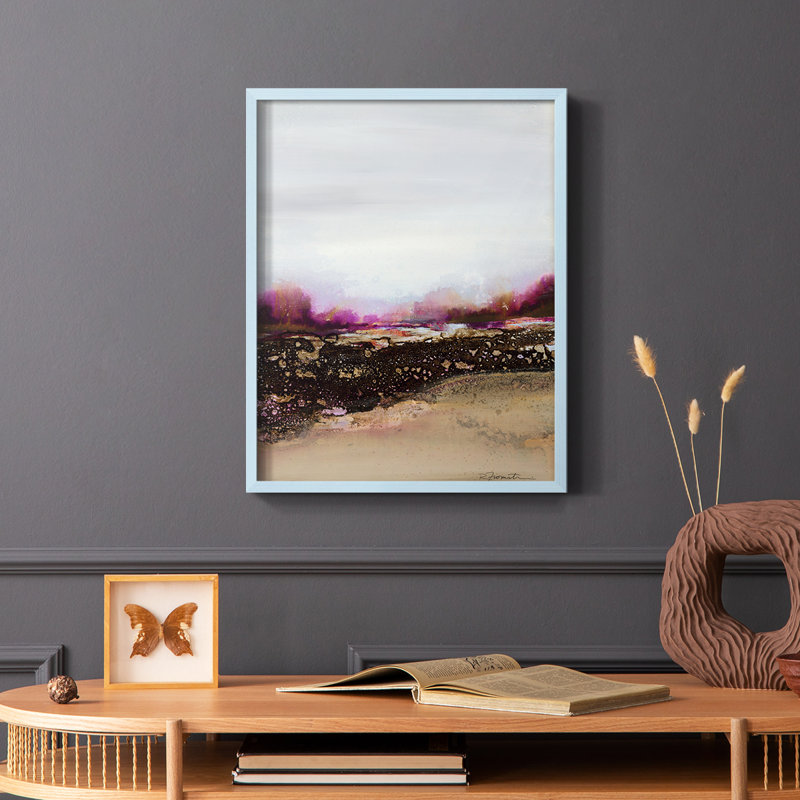 Reflections of My Mind Framed Print - Solid Wood, 10" H x 8" W, Blue