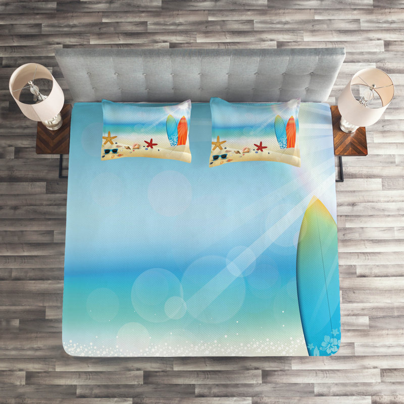 Seashells Coastal Coverlet