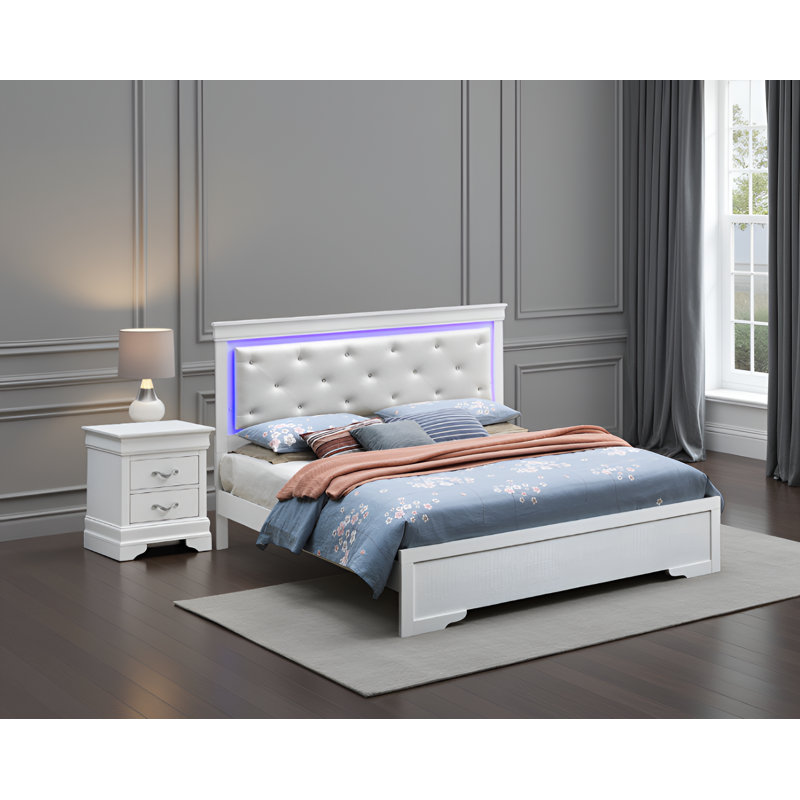 Ensemble de chambre avec lit double 2 pièces Wars White Pearl, Perle blanche, Lit double