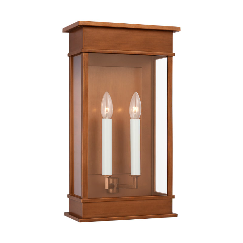 Steel Wall Light, 19.13" H x 10.75" W x 10.75" D, Natural Copper