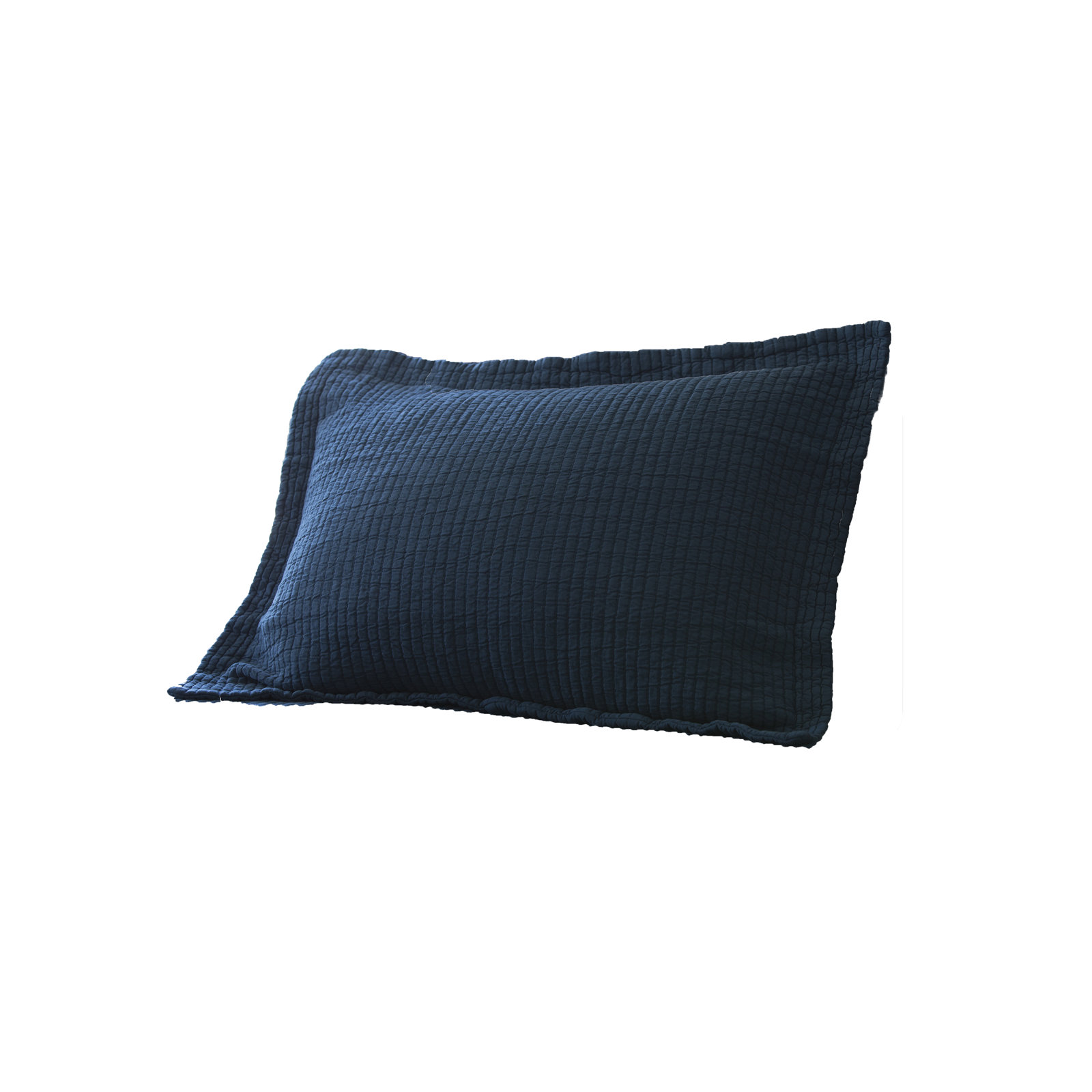 Hudson Stripe Shams, Standard, Robin's Egg Blue