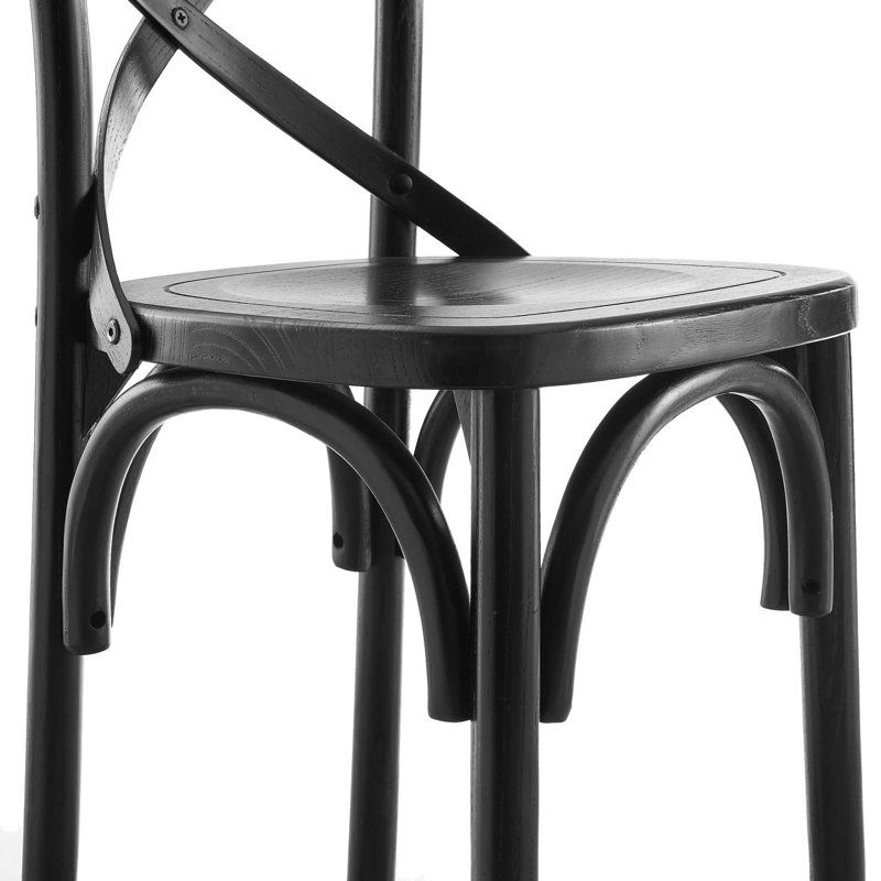 Modway Gear Stool, Black, Counter Stool (25.5" Seat Height)