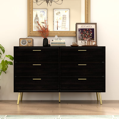 Safira 6-Drawer 47.2" W Double Dresser