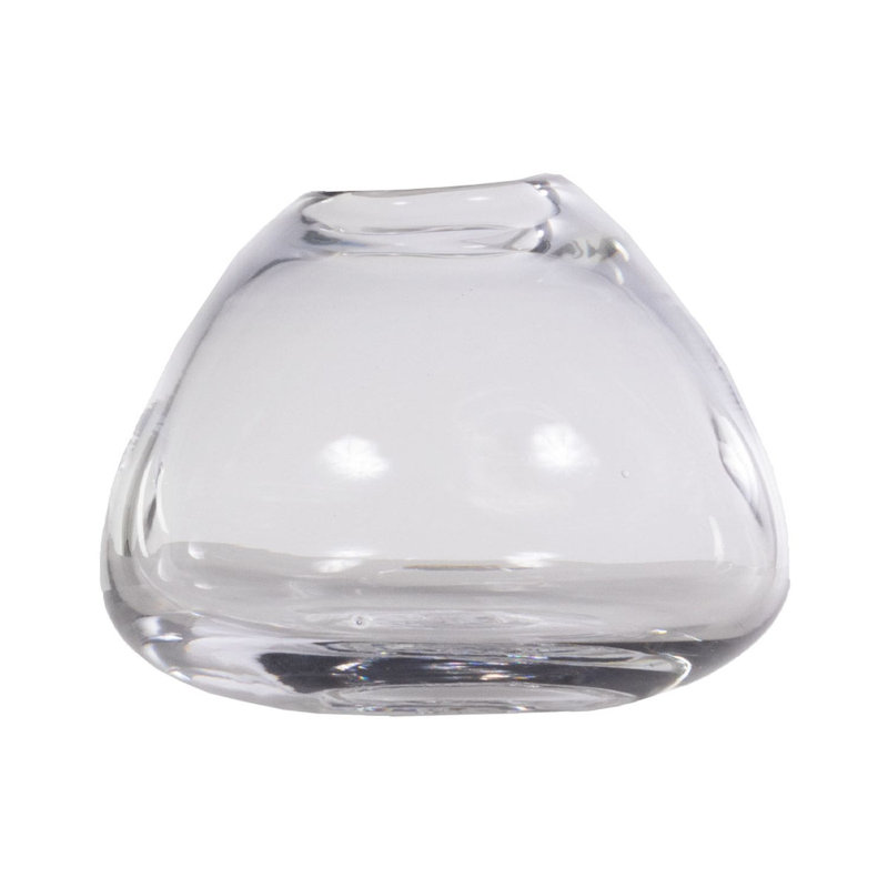 Dimpled Handmade Glass Table Vase