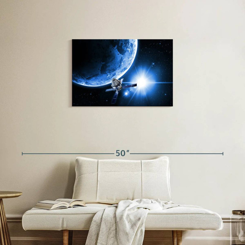 Oberle Satellite In Space, 20" H x 30" W