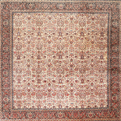 Tapis traditionnel rouge / beige Stonehaven