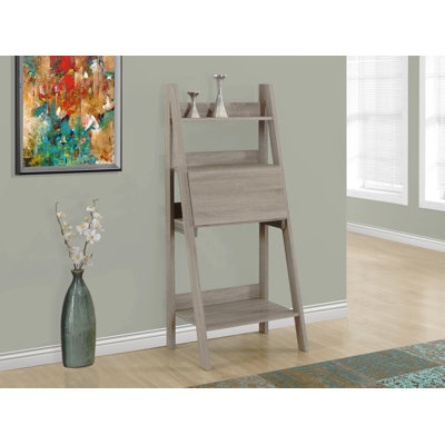 Bureau d'ordinateur, bureau personnel, ordinateur portable, incliné, H 61 po, travail, tablettes de rangement en stratifié, contemporain, moderne