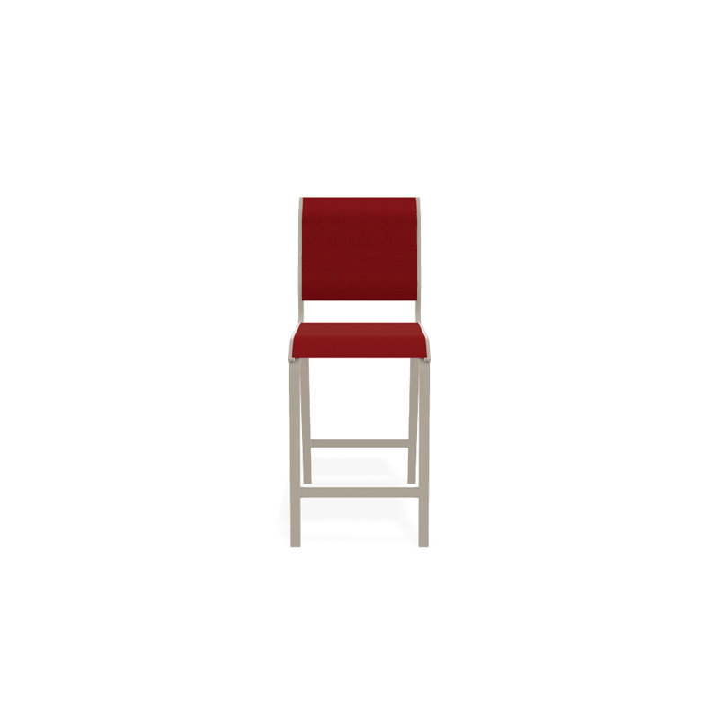 Tabouret de bar 26 po Holna, Rouge 1D Sunbrella®, Désert texturé