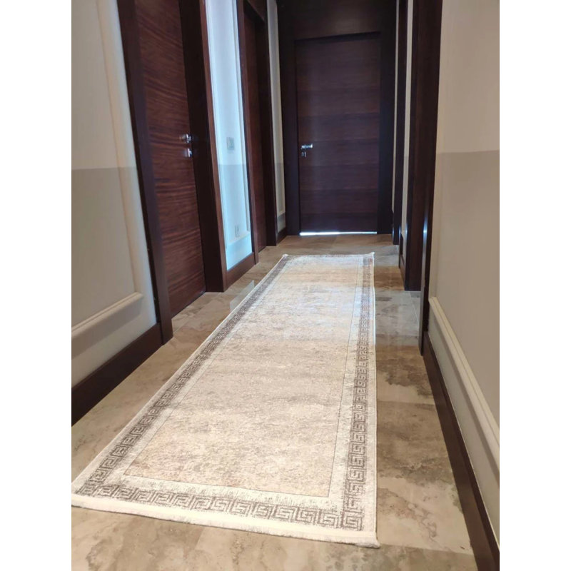 Tapis mathaï avec envers antidérapant, Tapis de couloir 2 pi 7 po x 10 pi 6 po