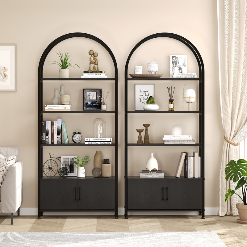181.61cm H x 80cm W Iron Bookcase