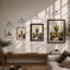 Desert Saguaro Coastal - Framed Print-1141357365-1141357366