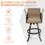 Tabouret de bar pivotant en aluminium 30 po (ensemble de 4)-2081567095