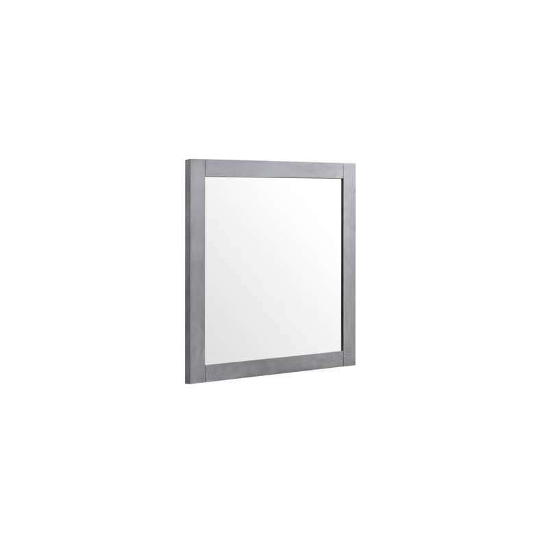 Halden - Modern Grey Crackle Mirror