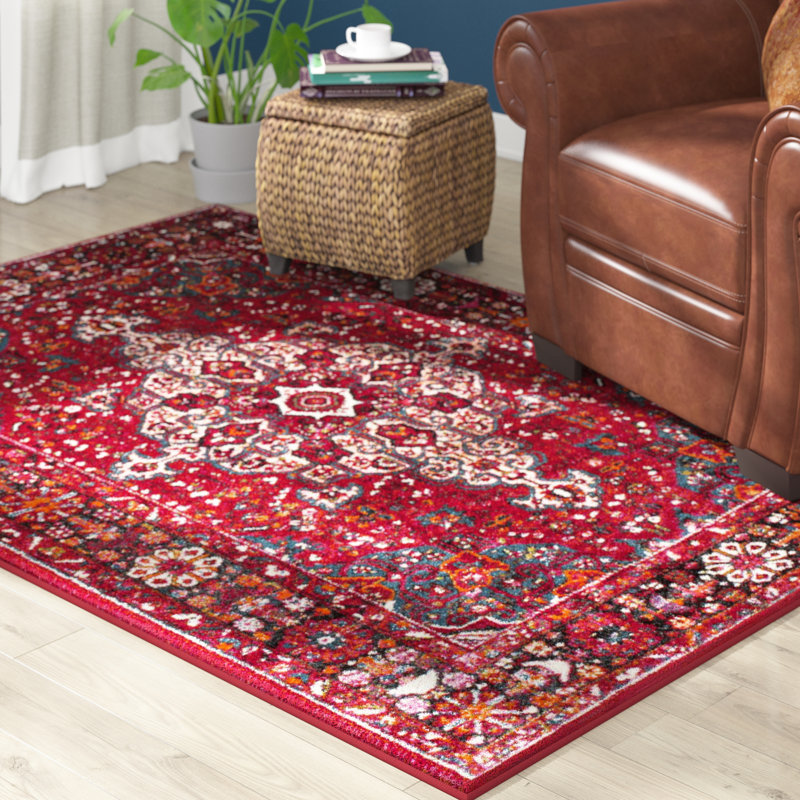 Mcconnell Vintage Hamadan Performance Oriental Rug, Rectangle 6'7" x 9'