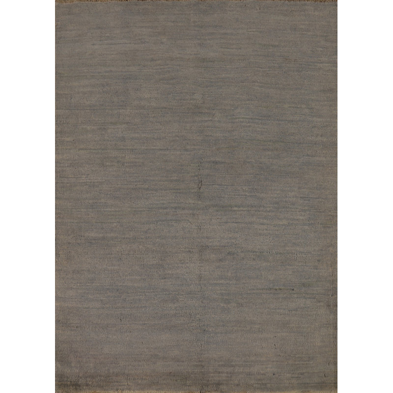 Tapis rayé gris Gabbeh 3 x 5