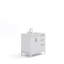 Meuble-lavabo de comptoir en marbre blanc 36 po Elizabeth de Elizabeth avec robinet Elizabeth-2105766617-2112073370