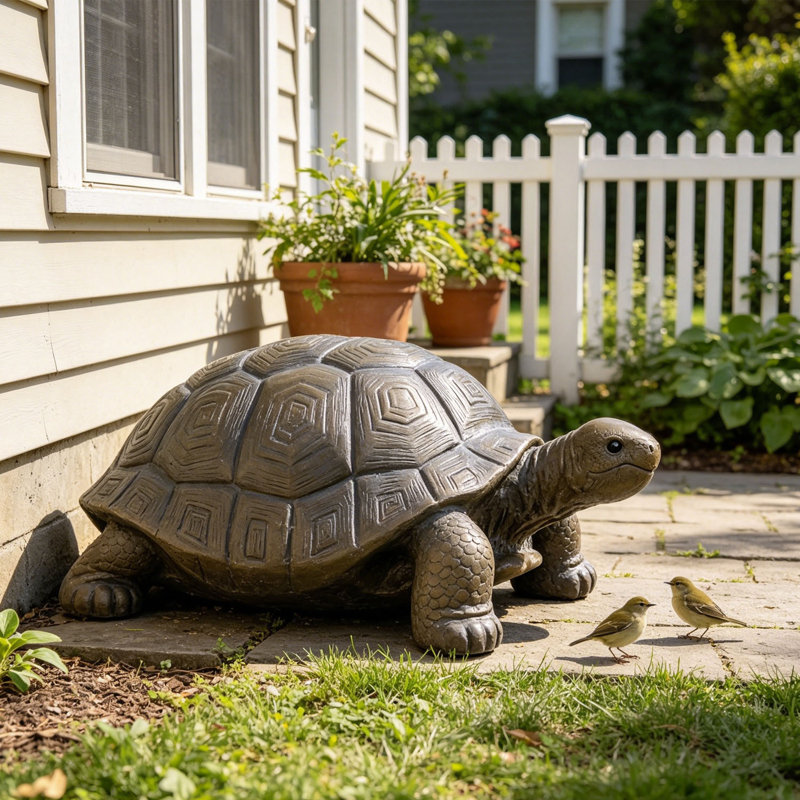 Statues de tortues de jardin en béton - Sculptures et statues de tortues d'intérieur ou d'extérieur, cadeaux de décoration de jardin, pelouse, cour