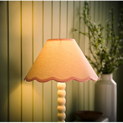 Florie Novelty Fabric Lamp Shade ( Clip On ) in Cream