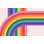 Murale pelez et collez de qualité supérieure - rayures arc-en-ciel colorées
