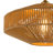 1-light Boho Woven Geometric Semi-flush Mount 