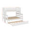 Lit superposé simple au-dessus d'un lit double avec lit gigogne en bois-1370721878