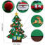 Ensemble d'arbre de Noël avec décorations pour enfants, cadeaux de Noël, décorations de porte pour le Nouvel An