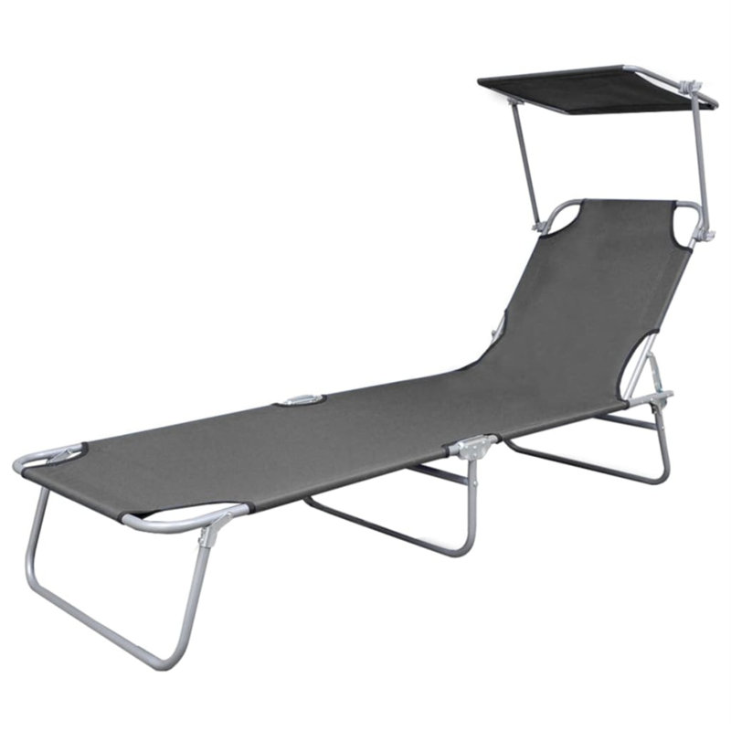 Chaise longue Danielburnham, gris