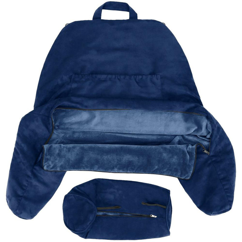 Housse SEULEMENT pour oreiller pour mari Cowboy Aspen Edition Microsuède recto verso / microfibre, 31,5 po x 8,5 po, Bleu