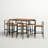 Nigel Wicker Patio Dining Set with Square Table-1719516608
