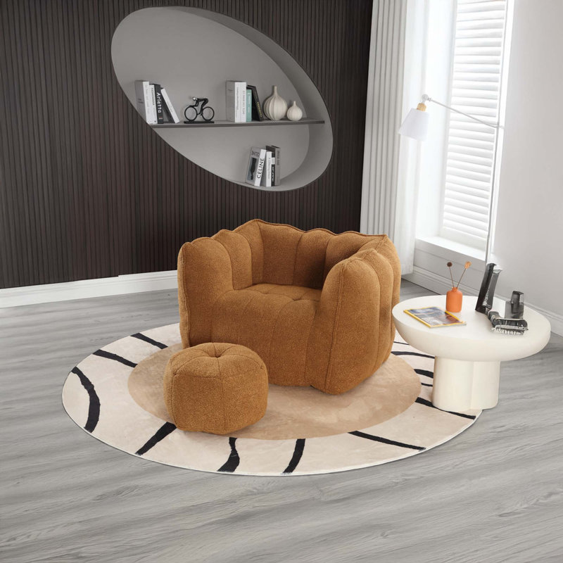 Canapé rembourré Sofas, H 23,23 po x l 38,58 po x P 31,5 po, Kaki / chenille jaune