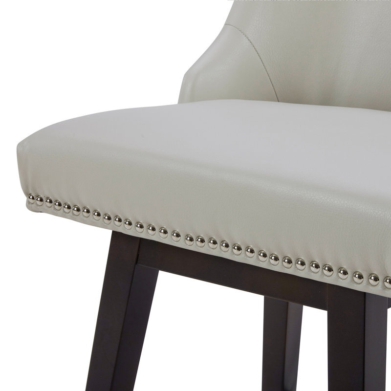 Tabouret de comptoir pivotant 26 po Shurma, Ivoire ivoire, H 36 po x l 19,7 po x P 22 po